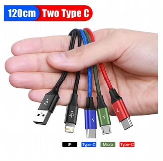 Зарядный кабель Baseus 4 в 1 (новый)