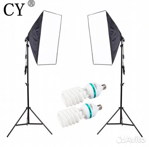 Студийный свет софтбок, комплект 2х115w