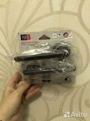 Дверная ручка межкомнатная Punto Blade графит