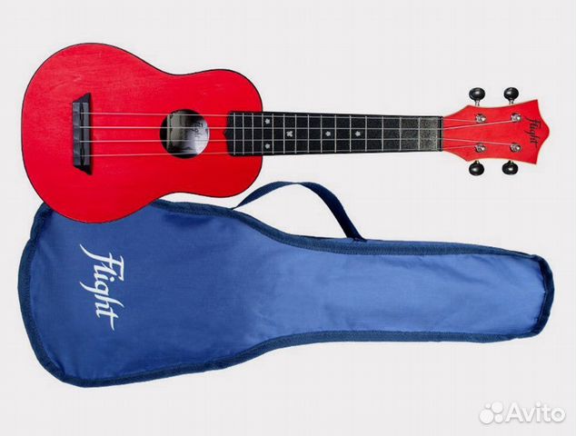 Новая укулеле Flight TUS RD + чехол. Доставка