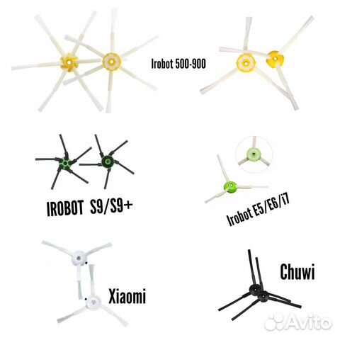 Боковые щетки для робота пылесоса
