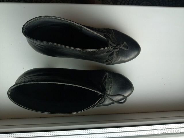 Ботильоны кожаные