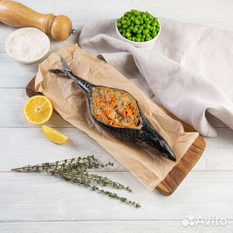 Скумбрия, рыба фаршированная, полуфабрикат из рыбы купить в Московском ...
