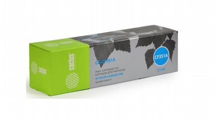 Картридж Лазерный HP 130A, голубой, Cactus