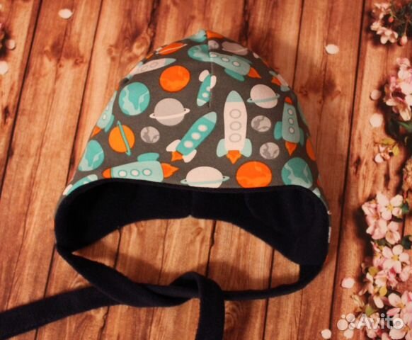 Шапочка на ог47-49см Новая