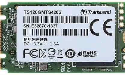 120 гб SSD M.2 Transcend MTS420 (TS120gmts420S)