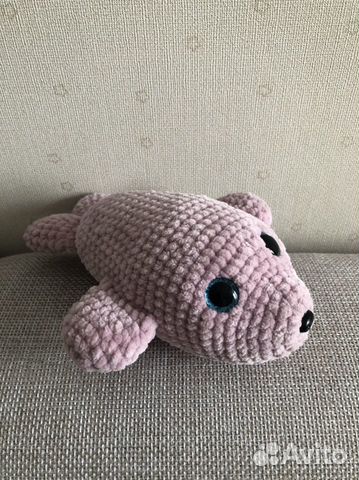 Вязаная игрушка тюлень