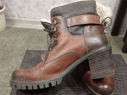 Ботинки кожа,на меху