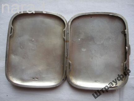 Портсигар. 84 проба, вес 143 гр. Серебро