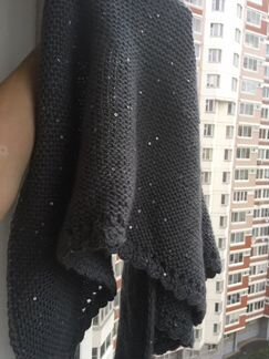 Зимний комплект шапка и бактус (ручная работа)