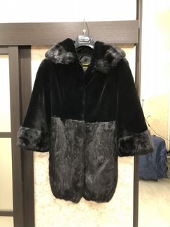 Шуба комбинированная Норка-Бобер