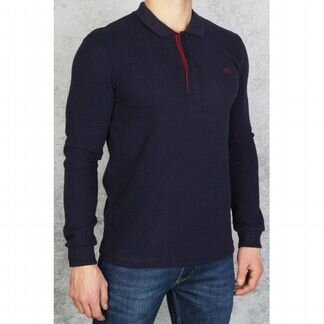 Hugo Boss Мужское поло с длинным рукавом черный