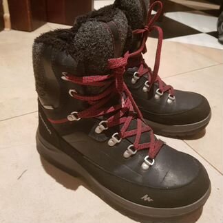 Теплые черные зимние ботики ф.Quechua 41 р