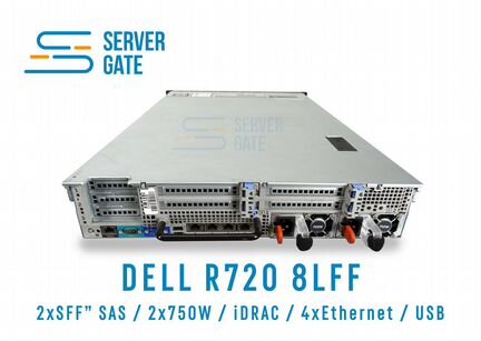 Dell R720 8LFF 2 x E5-2643v2 128 GB