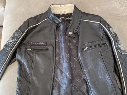 Куртка эд харди натуральная кожа