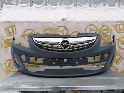 Бампер передний opel corsa D рестайлинг 11-15