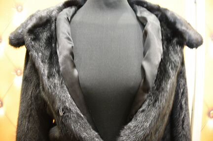 Шуба норковая с поясом 44-46рр