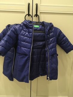 Куртка Benetton для девочек близняшек