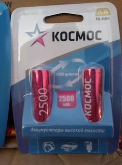 Аккумуляторы аа Космос 2500mAh 1,2 вольт