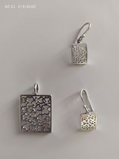 Комплект серьги и подвеска Tous