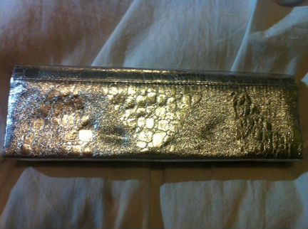 Сумка-клатч серебристый новый