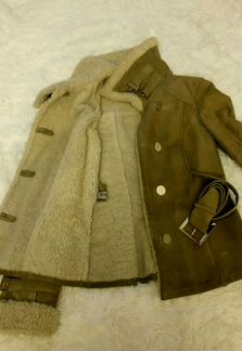 Дубленка (короткая) sagitta 42 размера, цвет серый