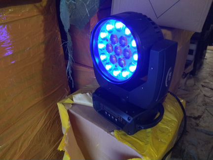 Вращающиеся головы wash 19х15w rgbw zoom