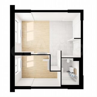 1-к апартаменты, 44.9 м², 21/28 эт.