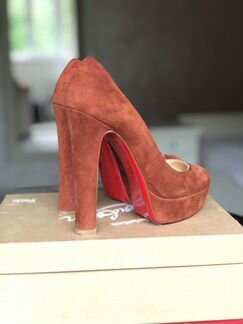 Christian Louboutin Bibi 37 оригинал туфли замшевы