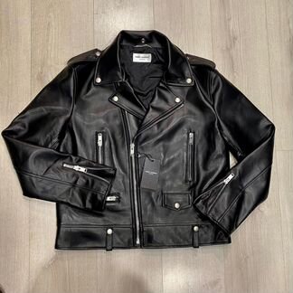 Кожаная куртка косуха Saint Laurent