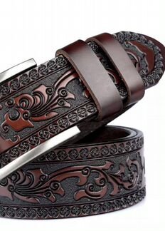 Ремень мужской из натуральной кожи 120см
