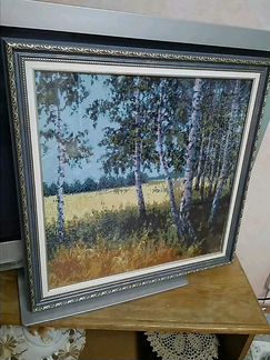 Алмазная мозаика. Берёзки