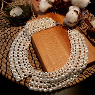 Бижутерия б/у - Воротнички из бусин 3 шт