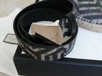 Эспадрильи и ремень gucci