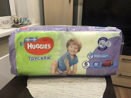 Трусики Huggies для мальчиков №6, 16-22 кг, 44 шт