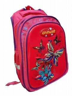 Рюкзак школьника для девочки, 3д рисунок, розовый