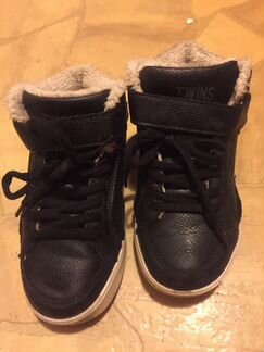 Кроссовки тёплые из натуральной кожи