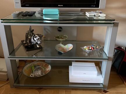 Телевизор philips flat tv вместе со стеклянным кру