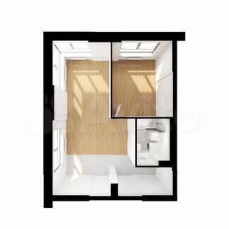 1-к апартаменты, 47.4 м², 15/28 эт.