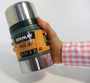 Термос для еды Stanley Classic 0.5L Vacuum Food Jar Hammertone Green