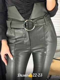 Брюки из кожзама новые