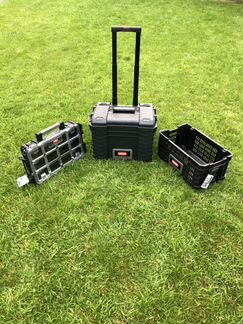 Тележка Трансформер Keter Plus ящики и корзина