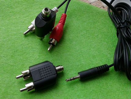 Переходник 2RCA-3.5Jack stereo