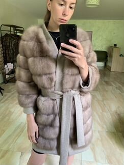 Пальто из куницы