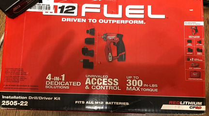 Дрель Milwaukee m12 2505-22 полный комплект