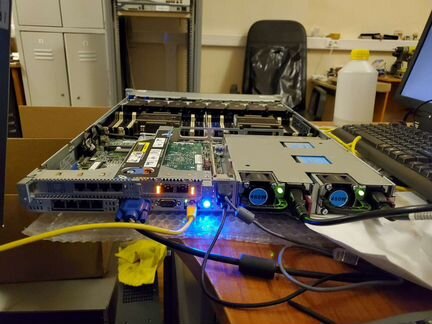 Сервер hpe dl360p gen8 12 ядер 24 потока 32Gb