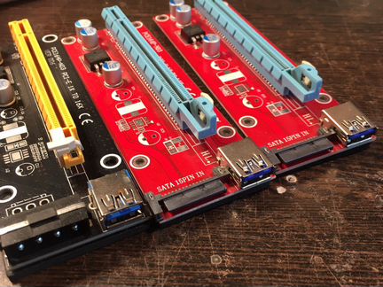 Платы расширения для майнинг ферм PCI-E 1X to 16X