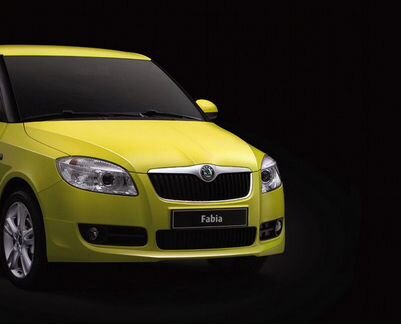 Накладка на передний бампер Skoda Fabia Mk2 Sport