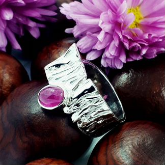 Кольцо с турмалином