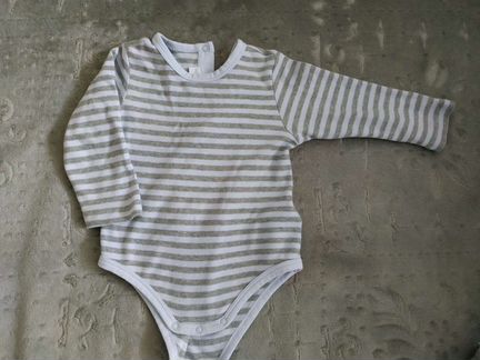 Плюшевый комбинезон и бодик на 6-9 мес